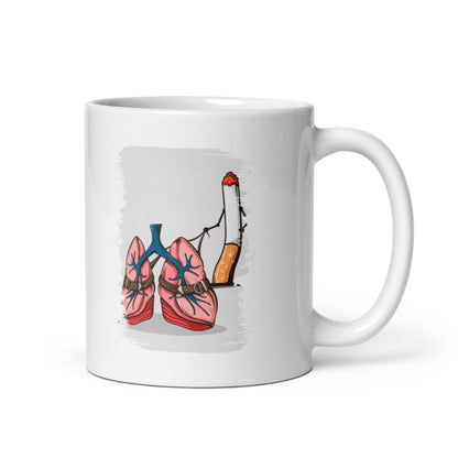 Cana ceramica cu ilustratie simbolica , Design inedit si expresiv , 330 ml