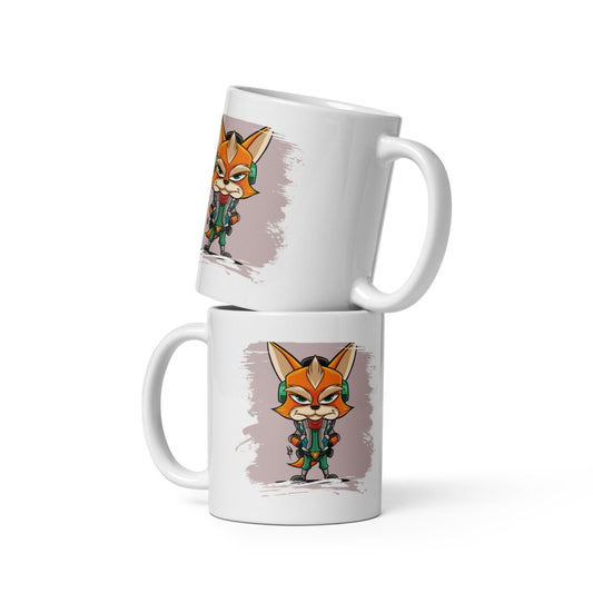 Cana ceramica cu ilustratie simbolica , Design inedit si expresiv , 330 ml