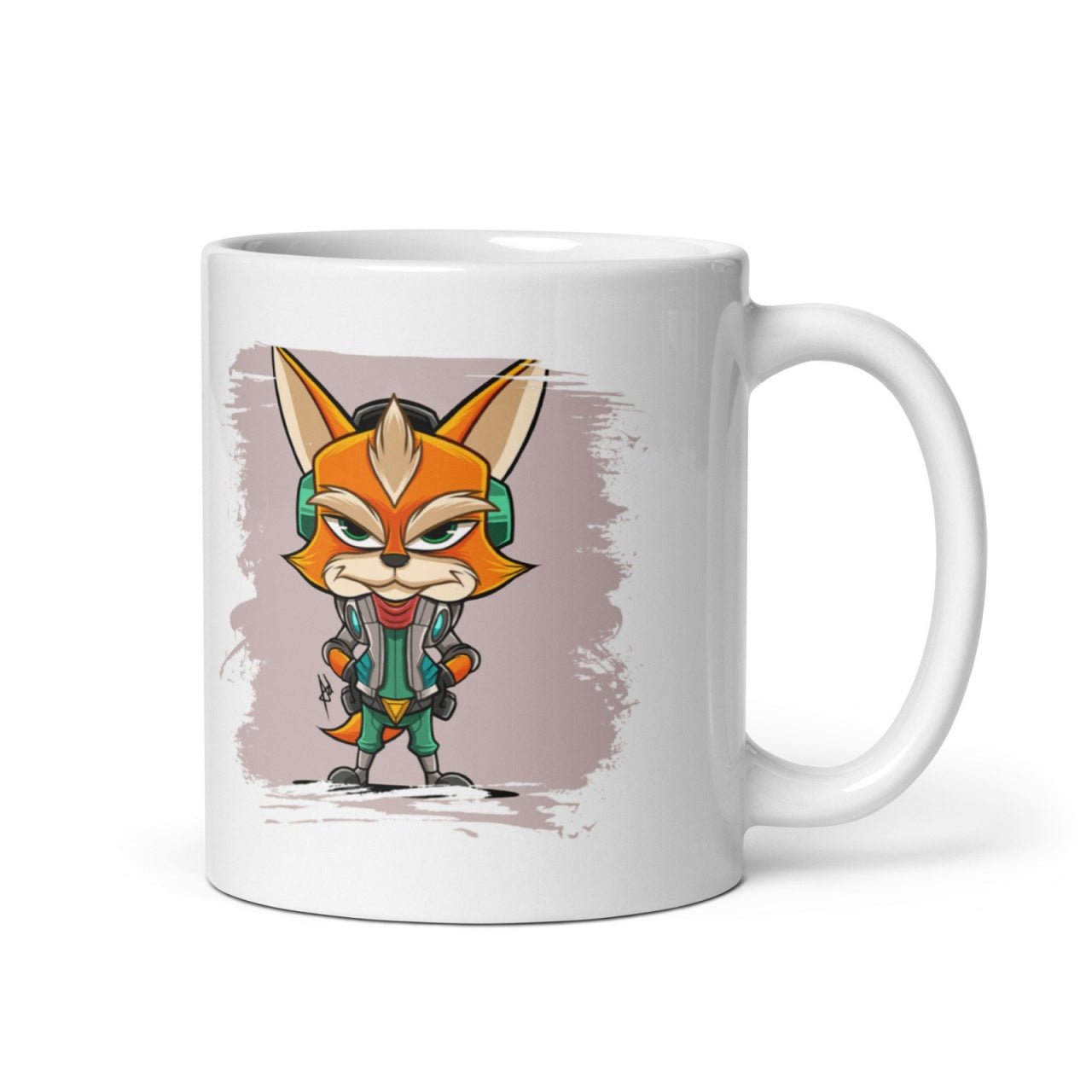 Cana ceramica cu ilustratie simbolica , Design inedit si expresiv , 330 ml