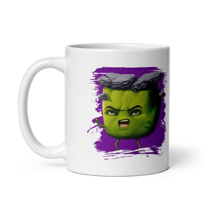 Cana ceramica cu ilustratie simbolica , Design inedit si expresiv , 330 ml