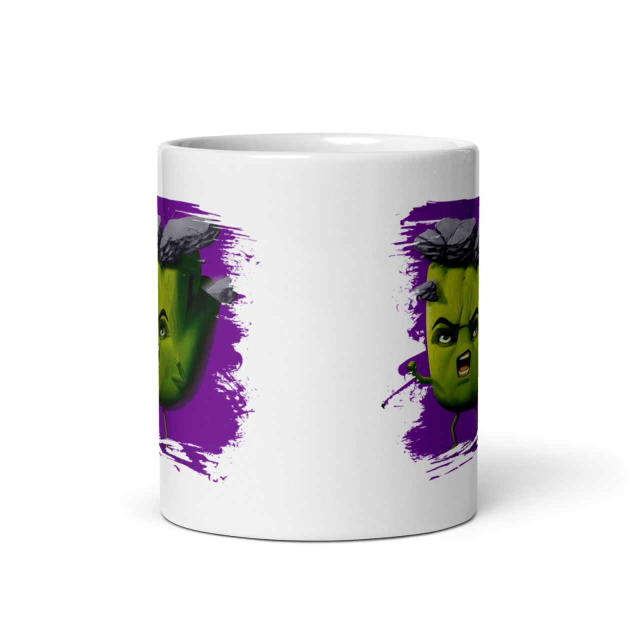 Cana ceramica cu ilustratie simbolica , Design inedit si expresiv , 330 ml