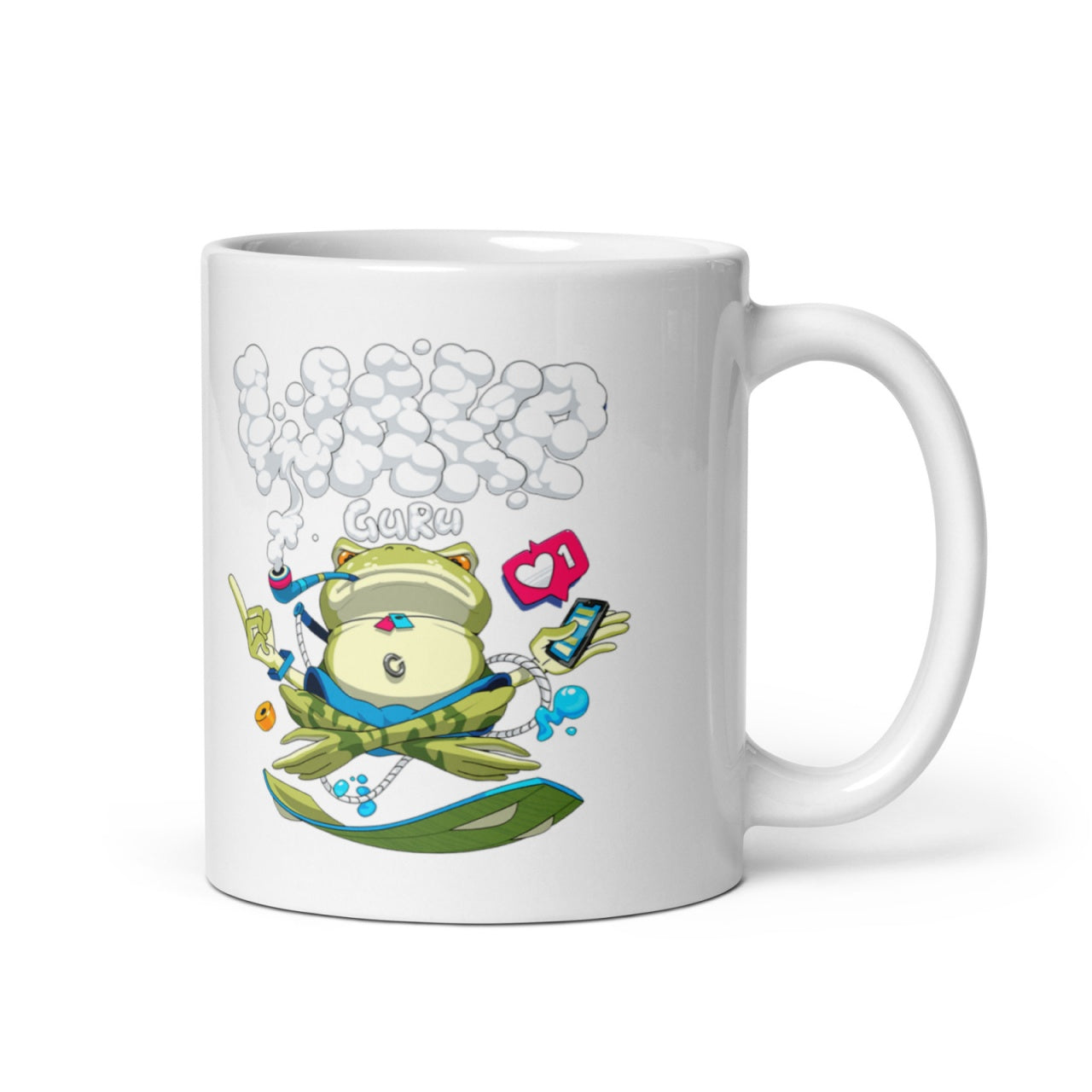 Cana ceramica cu ilustratie simbolica , Design inedit si expresiv , 330 ml