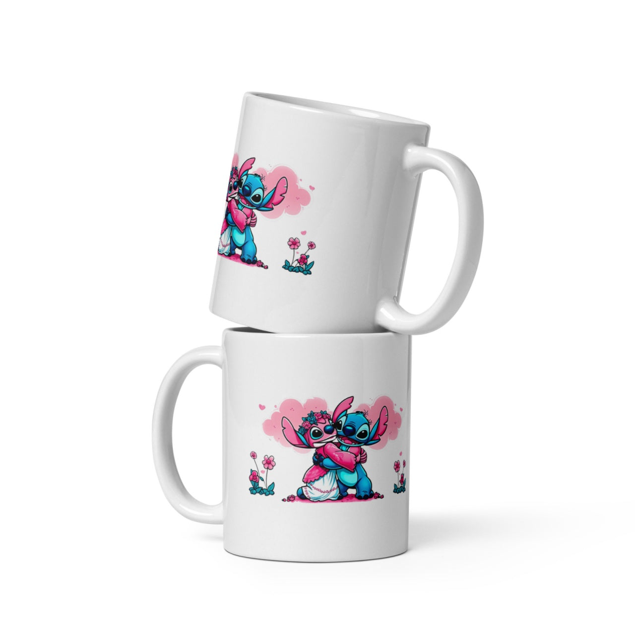 Cana ceramica cu ilustratie simbolica , Design inedit si expresiv , 330 ml