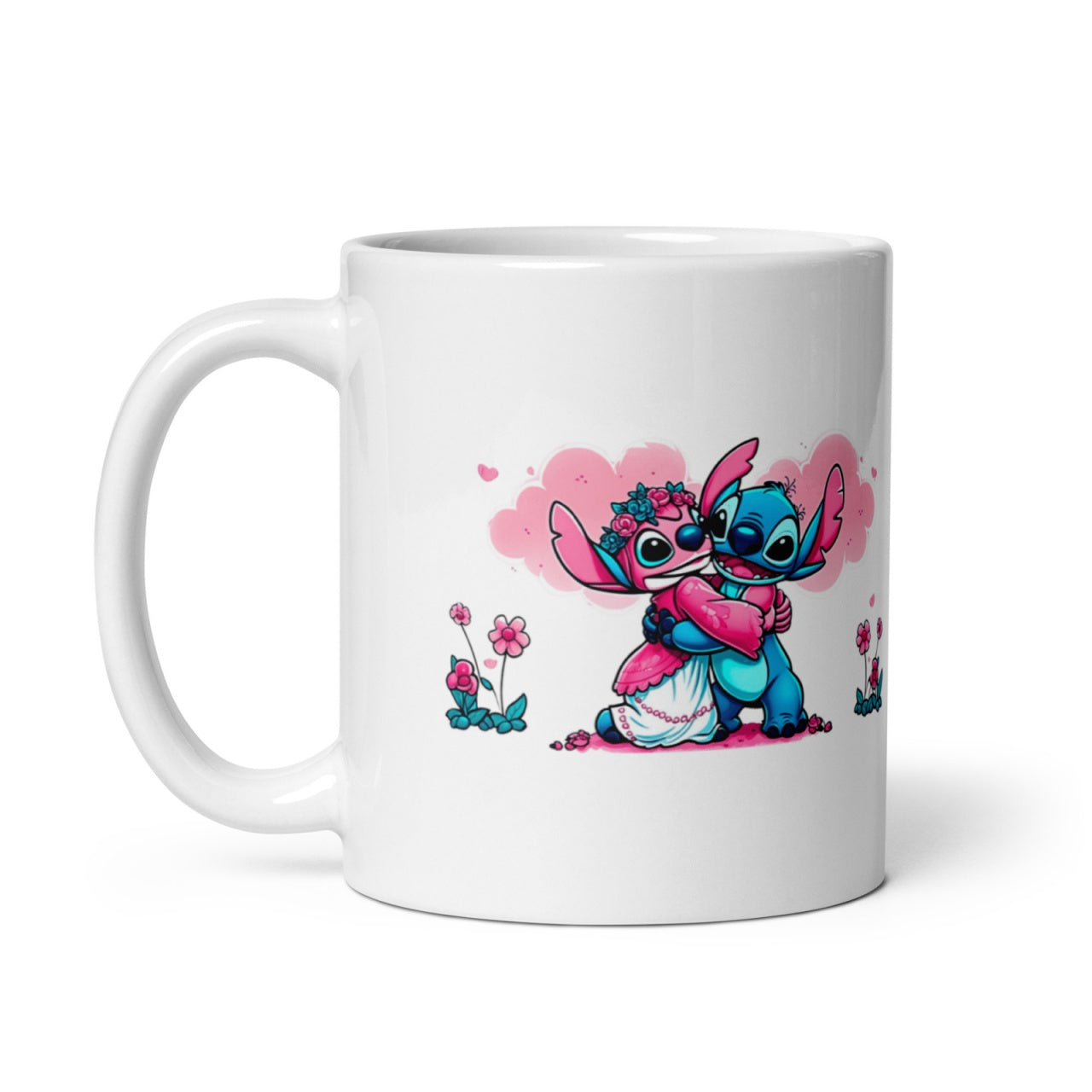 Cana ceramica cu ilustratie simbolica , Design inedit si expresiv , 330 ml