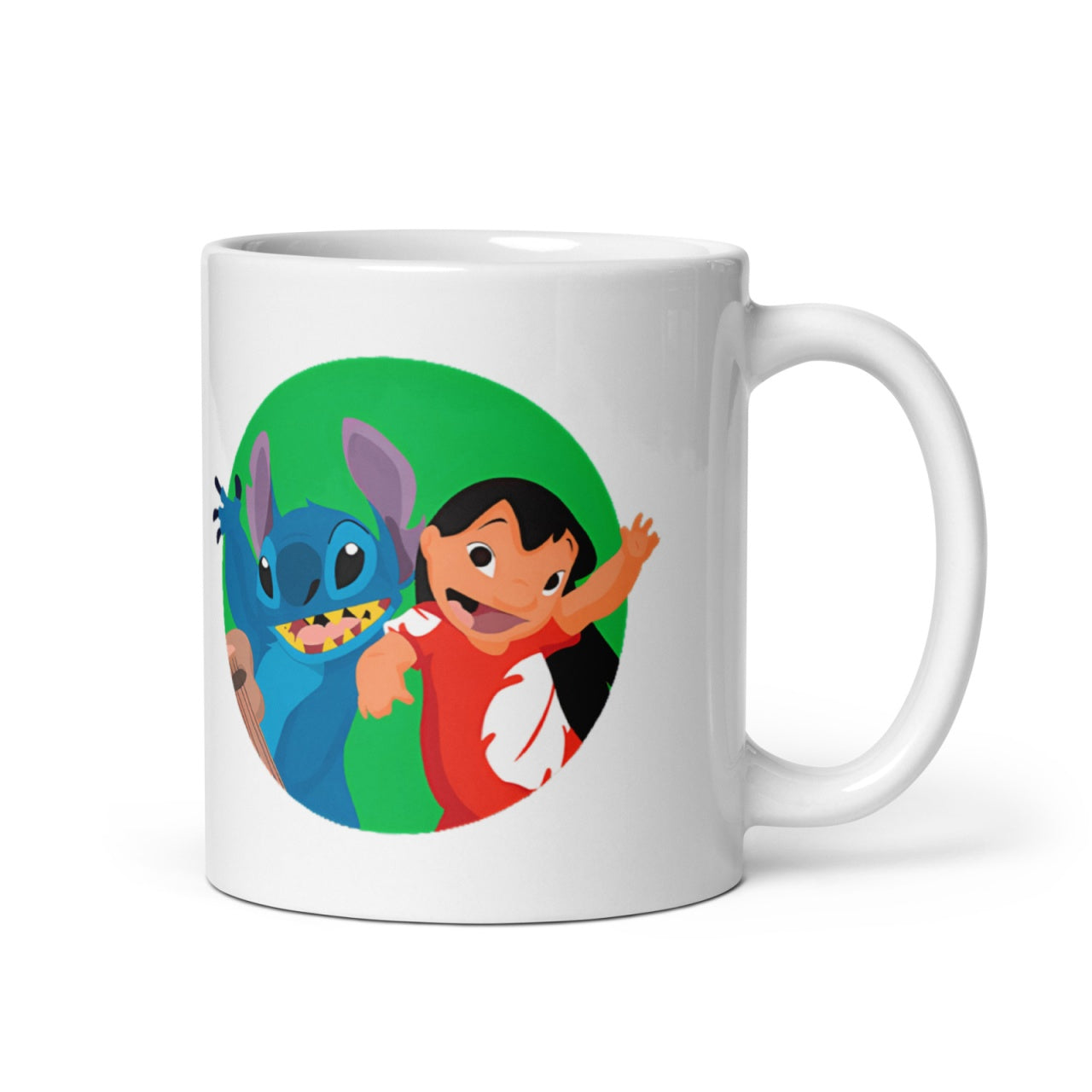 Cana ceramica cu ilustratie simbolica , Design inedit si expresiv , 330 ml