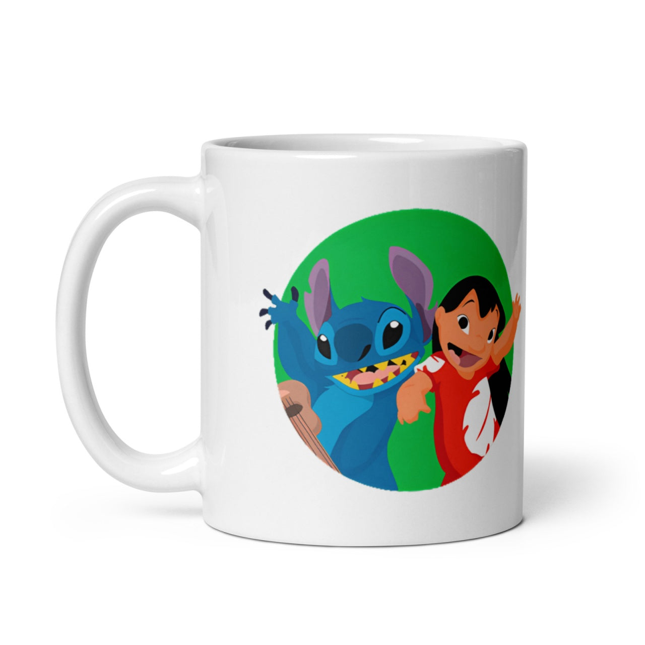 Cana ceramica cu ilustratie simbolica , Design inedit si expresiv , 330 ml