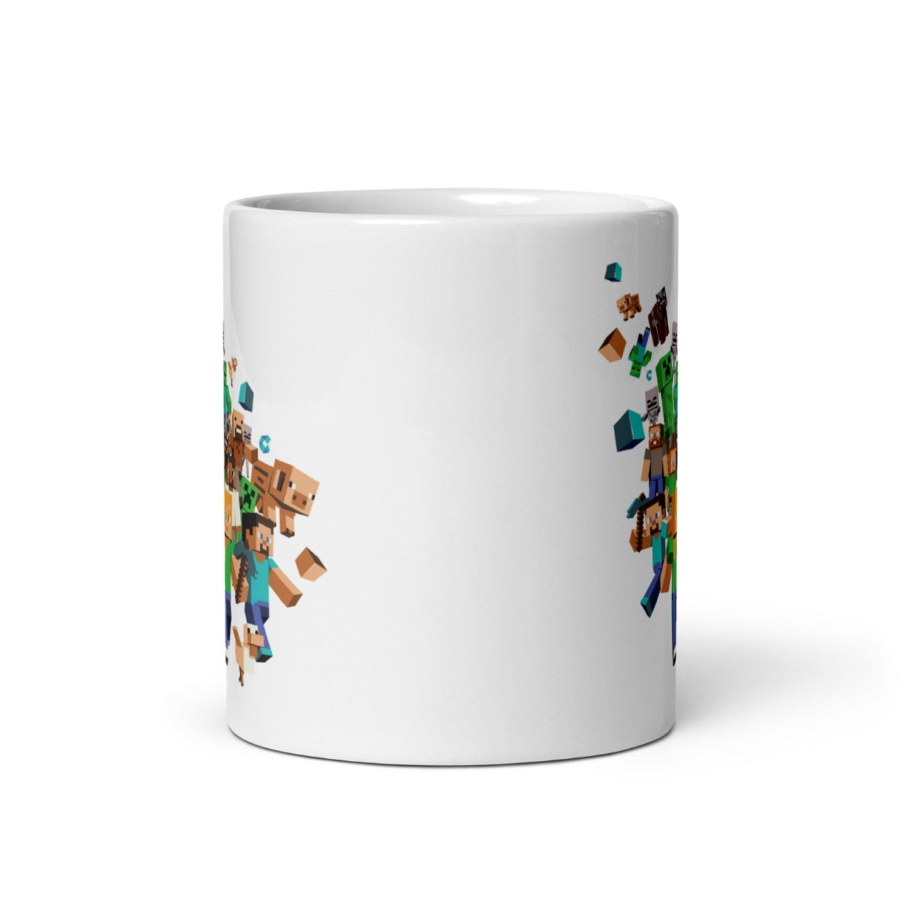 Cana ceramica cu lumea pixelata , Cadou special , 330 ml