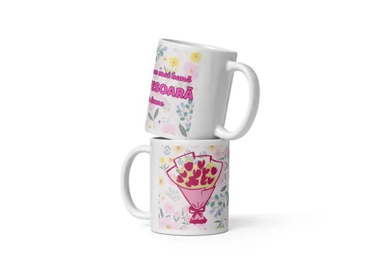 Cana ceramica cu mesaj pentru persoane speciale , Un dar cu semnificatie , 330 ml