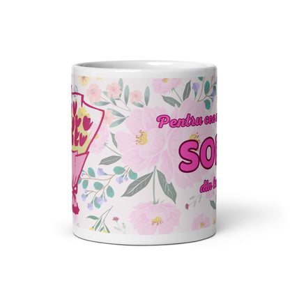 Cana ceramica cu mesaj pentru persoane speciale , Un dar cu semnificatie , 330 ml