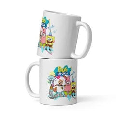 Cana ceramica cu prieteni veseli din adancuri , Cadou special , 330 ml