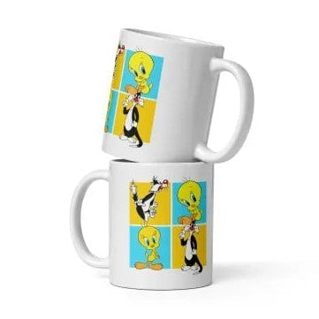 Cana ceramica model cu animalute nazdravane , Cadou special , 330 ml