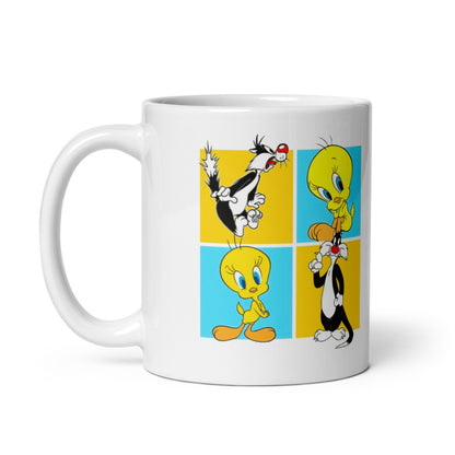 Cana ceramica model cu animalute nazdravane , Cadou special , 330 ml