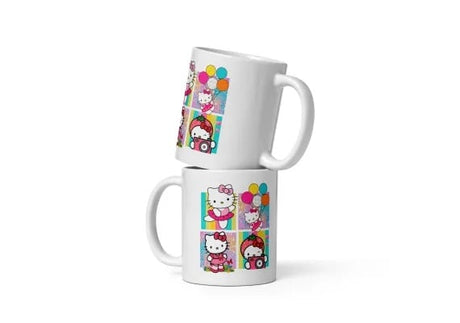 Cana ceramica model cu pisicuta simpatica , Cadou special , 330 ml