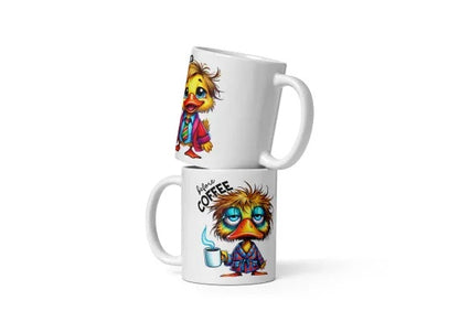 Cana cu Doua Fete, 330 ml, ceramica , Starea sincera dinainte si de dupa cafea,