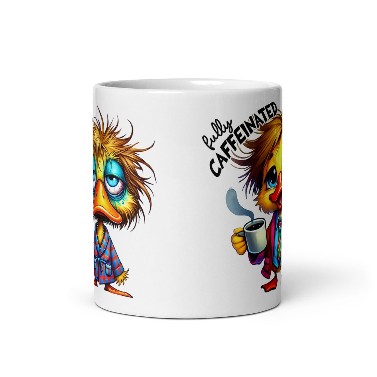 Cana cu Doua Fete, 330 ml, ceramica , Starea sincera dinainte si de dupa cafea,