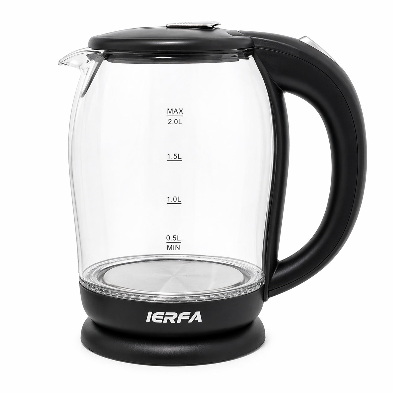 Cana electrica fierbere apa 2L, sticla, 23.5x19 cm, fierbator electric
