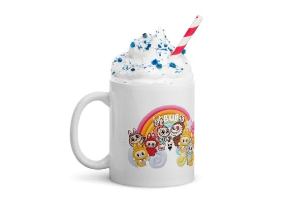 Cana Labubu 330 ml, ceramica , Design adorabil, perfecta pentru revanzare,