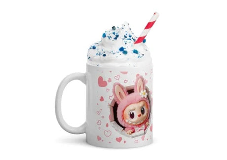Cana Labubu 330 ml, ceramica , Design adorabil, perfecta pentru revanzare,