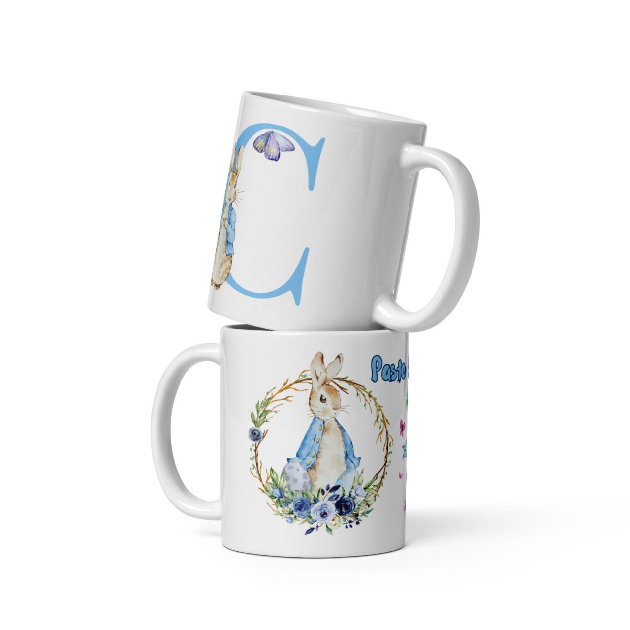 Cana personalizata, Initiala C - Cadou Special de Paste , 11 oz. 330 ml