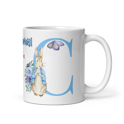 Cana personalizata, Initiala C - Cadou Special de Paste , 11 oz. 330 ml