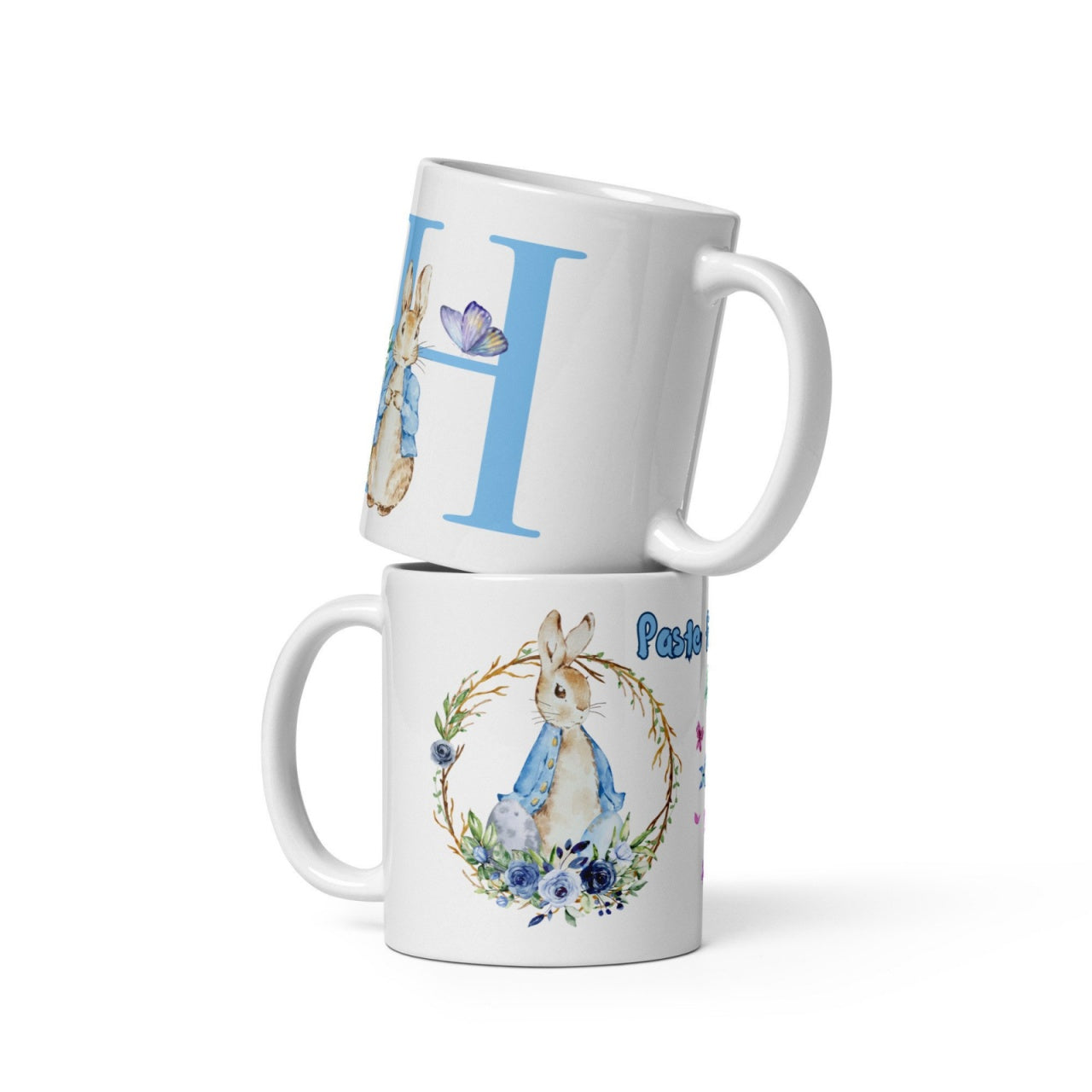 Cana personalizata, Initiala H - Cadou Special de Paste , 11 oz. 330 ml
