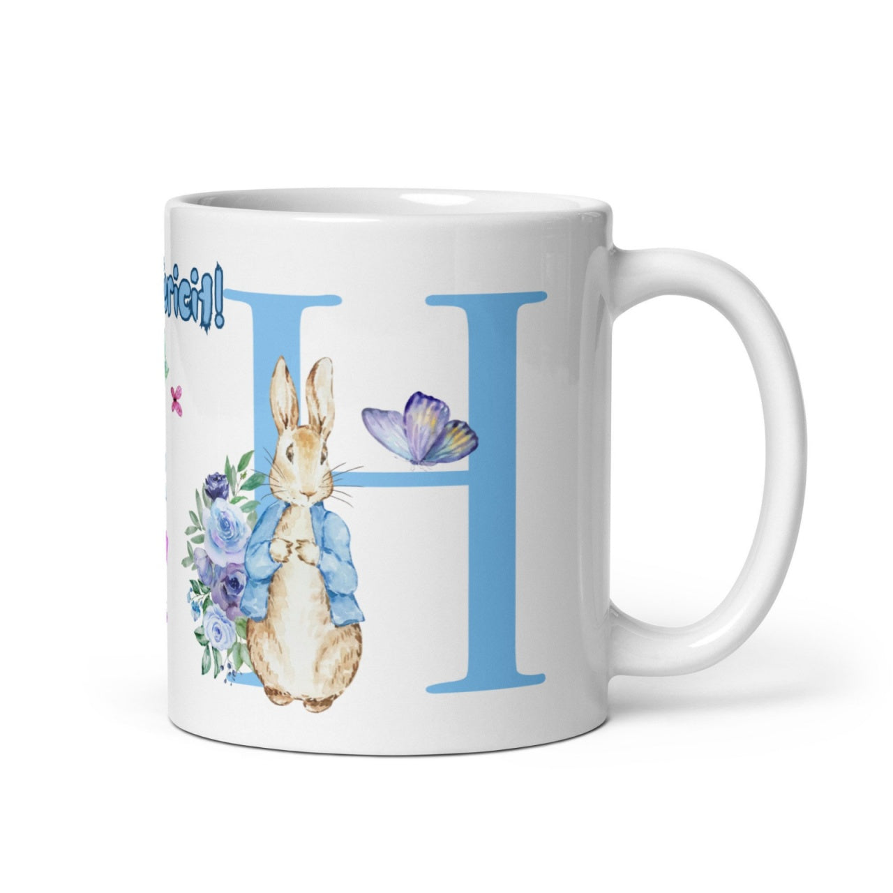 Cana personalizata, Initiala H - Cadou Special de Paste , 11 oz. 330 ml