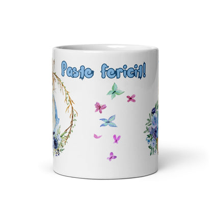 Cana personalizata, Initiala i - Cadou Special de Paste , 11 oz. 330 ml