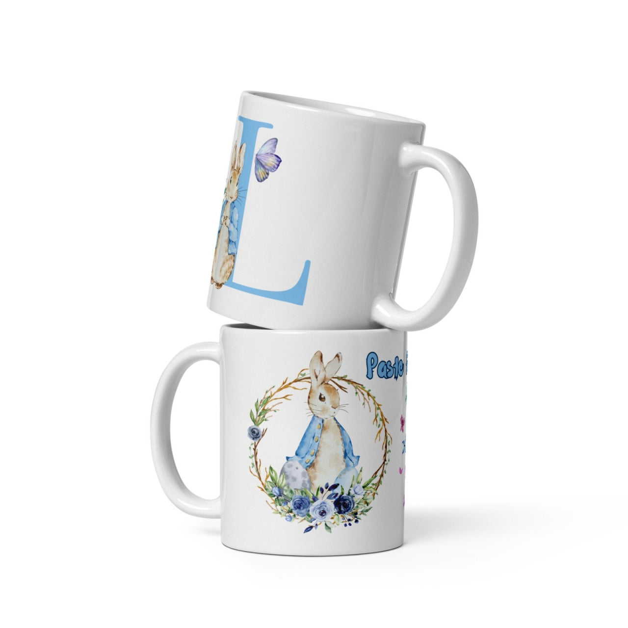 Cana personalizata, Initiala L - Cadou Special de Paste , 11 oz. 330 ml