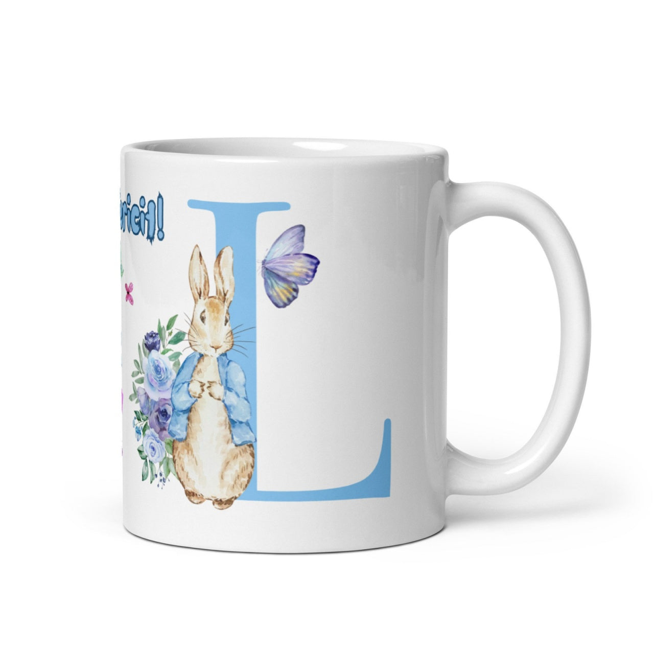 Cana personalizata, Initiala L - Cadou Special de Paste , 11 oz. 330 ml