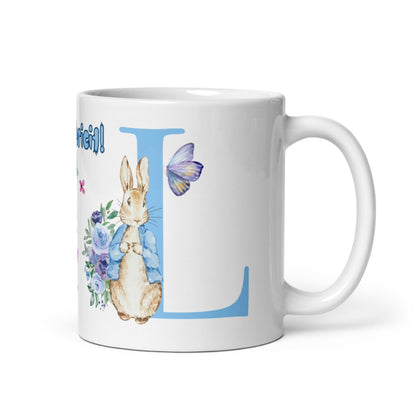 Cana personalizata, Initiala L - Cadou Special de Paste , 11 oz. 330 ml