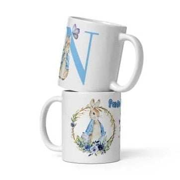 Cana personalizata, Initiala N - Cadou Special de Paste , 11 oz. 330 ml