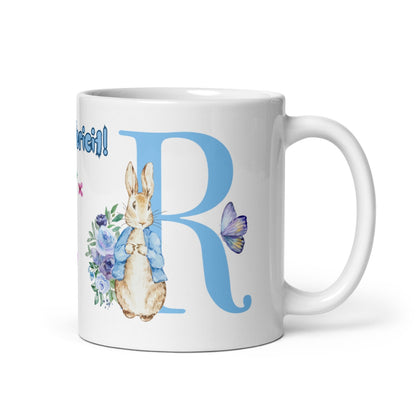 Cana personalizata, Initiala R - Cadou Special de Paste , 11 oz. 330 ml