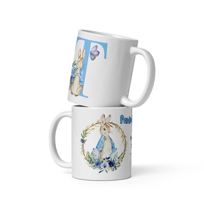 Cana personalizata, Initiala T - Cadou Special de Paste , 11 oz. 330 ml