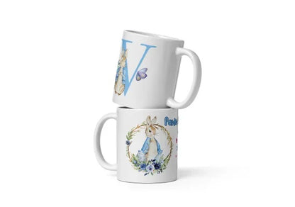 Cana personalizata, Initiala V - Cadou Special de Paste , 11 oz. 330 ml