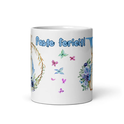 Cana personalizata, Initiala V - Cadou Special de Paste , 11 oz. 330 ml