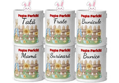 Cana personalizata mix pentru Femei si Barbati , Cadou Special de Paste , 330 ml (11 oz)