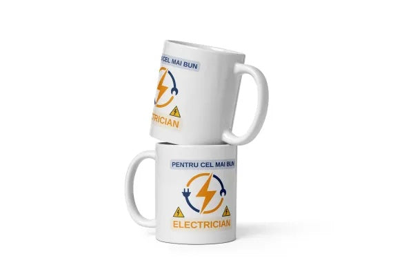 Cana personalizata Pentru cel mai bun Electrician , Cadou special , 330 ml