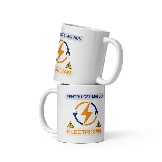 Cana personalizata Pentru cel mai bun Electrician , Cadou special , 330 ml