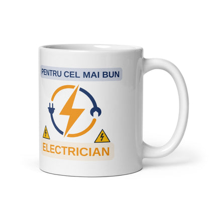 Cana personalizata Pentru cel mai bun Electrician , Cadou special , 330 ml