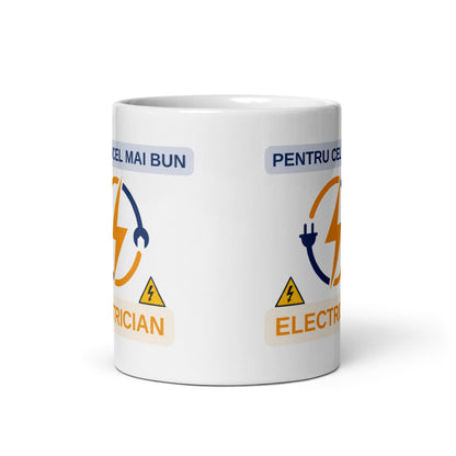 Cana personalizata Pentru cel mai bun Electrician , Cadou special , 330 ml