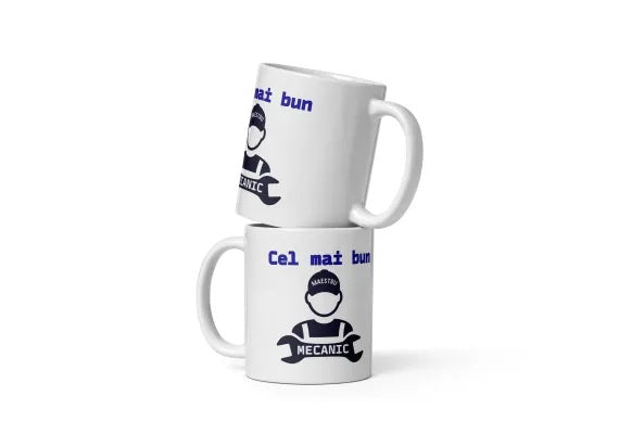 Cana personalizata Pentru cel mai bun mecanic , Cadou special , 330 ml