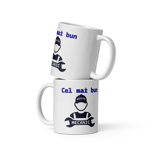 Cana personalizata Pentru cel mai bun mecanic , Cadou special , 330 ml