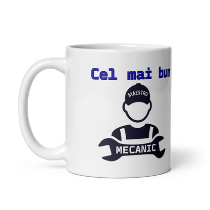 Cana personalizata Pentru cel mai bun mecanic , Cadou special , 330 ml