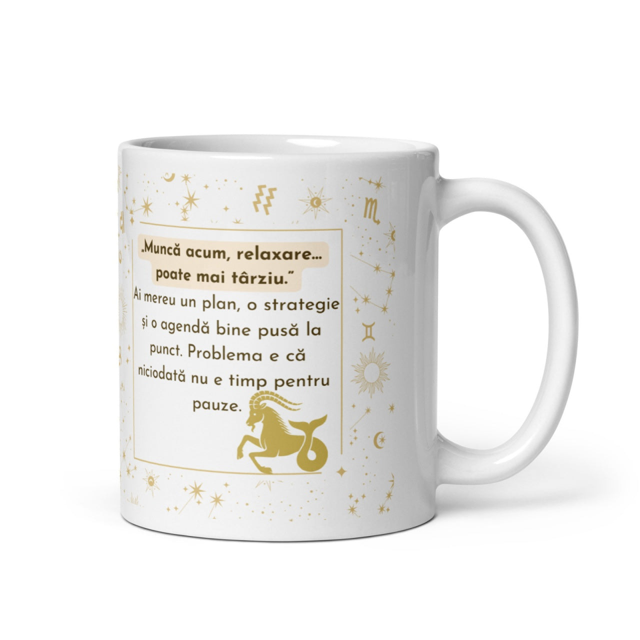 Cana personalizata , zCapricorn , Ambitie si Determinare, , 11 oz. 330ml