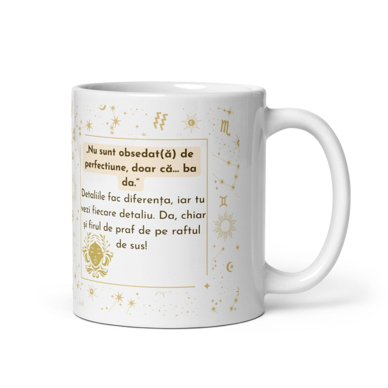 Cana personalizata , zFecioara , Precizie si Eleganta, , 11 oz. 330ml