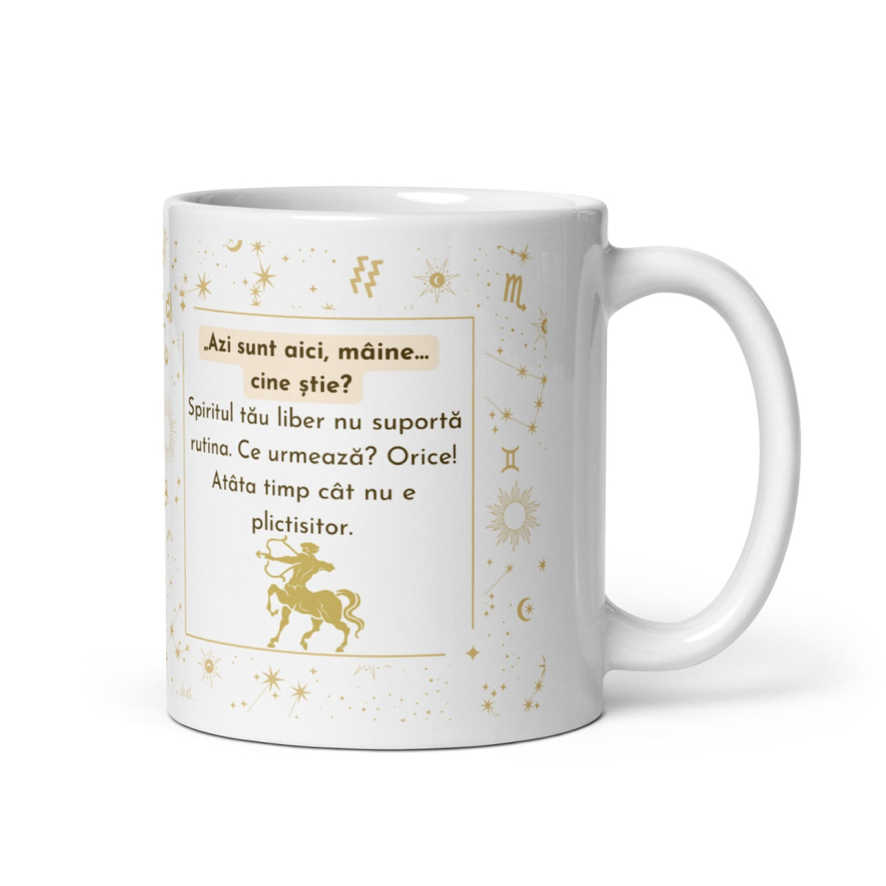 Cana personalizata , zSagetator , Aventurier si Optimist, , 11 oz. 330ml