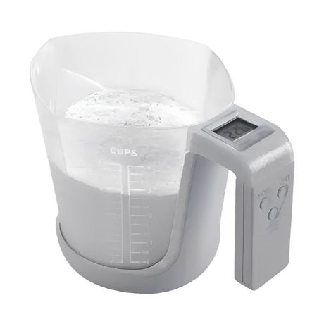 Cântar electronic cupe de măsurare, plastic transparent, LCD, capacitate 5000g/11lb, 26x18.5 cm