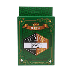 Carti de Joc Profesionale 100% Plastic Poker Club , Pachet Unic Verde