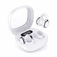 Căști Bluetooth TRUE Wireless Stereo HY-BT18, Ear-clip, Alb/Negru