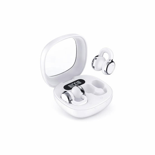 Căști Bluetooth TRUE Wireless Stereo HY-BT18, Ear-clip, Alb/Negru